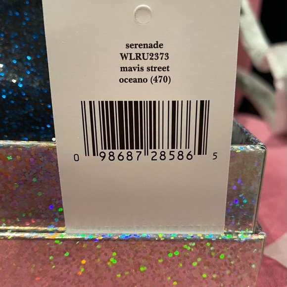 BNWT Kate Spade Mavis Street Amy Blue Glitter Crossbody & Wallet SET! - Picture 15 of 15